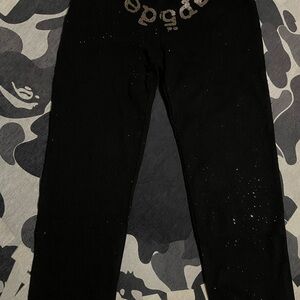 SP5DER BLACK VVS SWEATPANTS Size XL